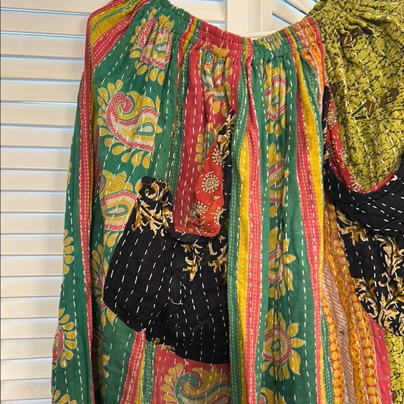 Colorful Bohemian Midi Skirt - Picture 2 of 4